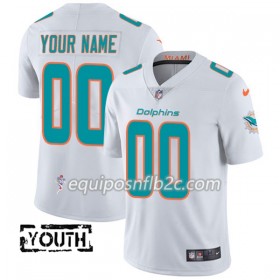 Camiseta Niño NFL Miami Dolphins Personalizar Blanco
